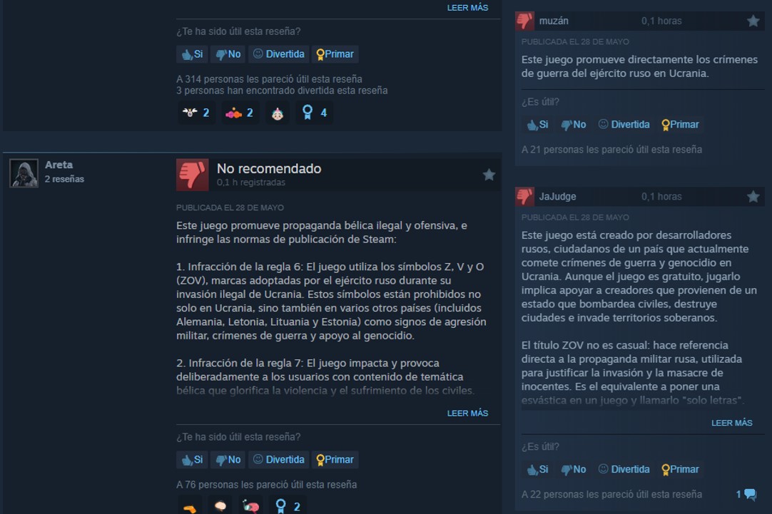 Jugadores de Steam critican a Squad 22: ZOV