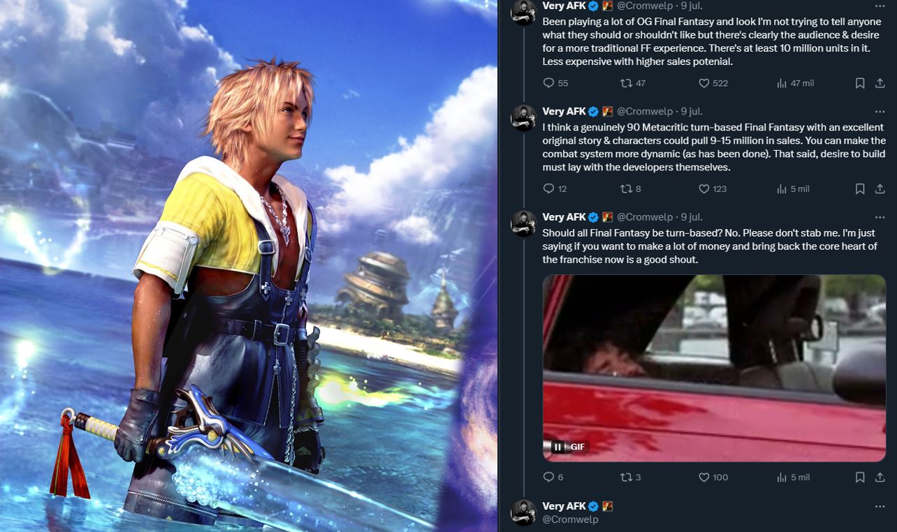 Michael Douse opina sobre el rumbo que debería tomar la franquicia Final Fantasy